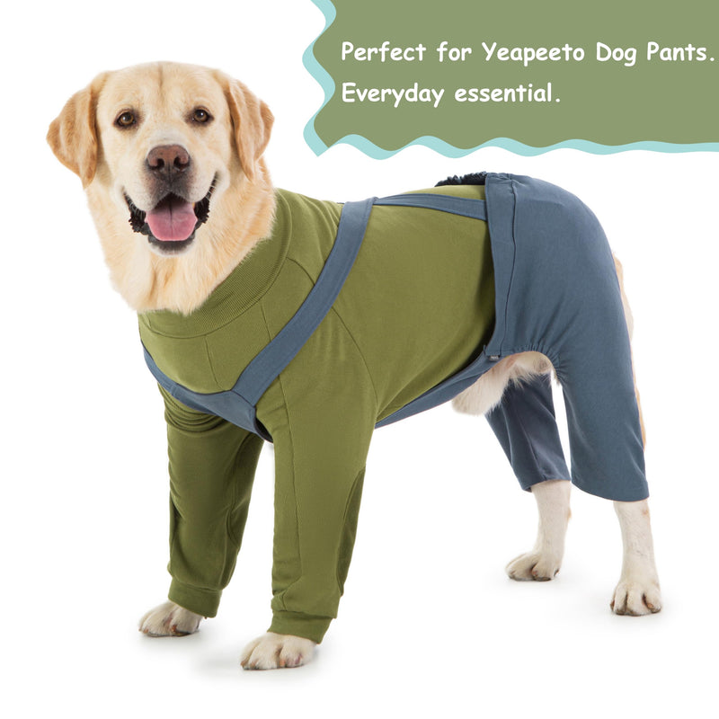 Dog Recovery Suit for Front Legs, Stretchy Fleece Dog Recovery Suit Prevent Licking Elbow Leg Wounds Cone Alternative,Soft Dog Front Leg Surgery Recovery Shirt (Avocado Green, 7X-Large) Avocado Green