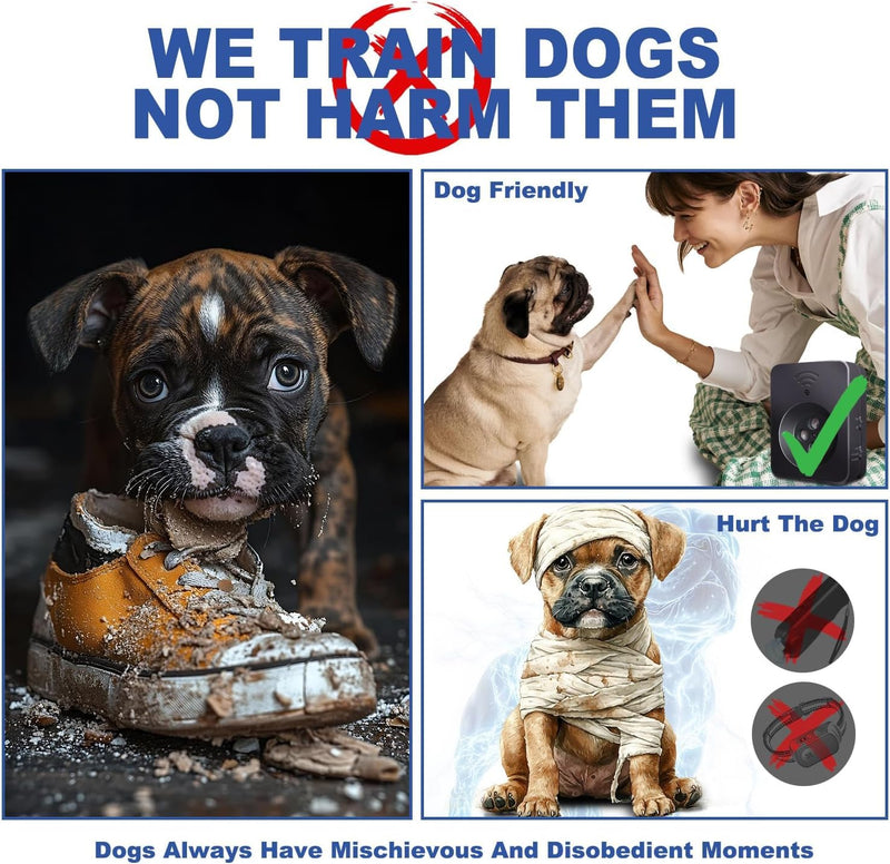 Anti Barking Device for Dogs Long Range 50ft, Ultrasonic Dog Bark Deterrent Device with Stop Dog Barks - Dog Barking Stopper, Bark Box, Barking Control Devices for Dog Training in Outdoor/Indoor 1 Pcs