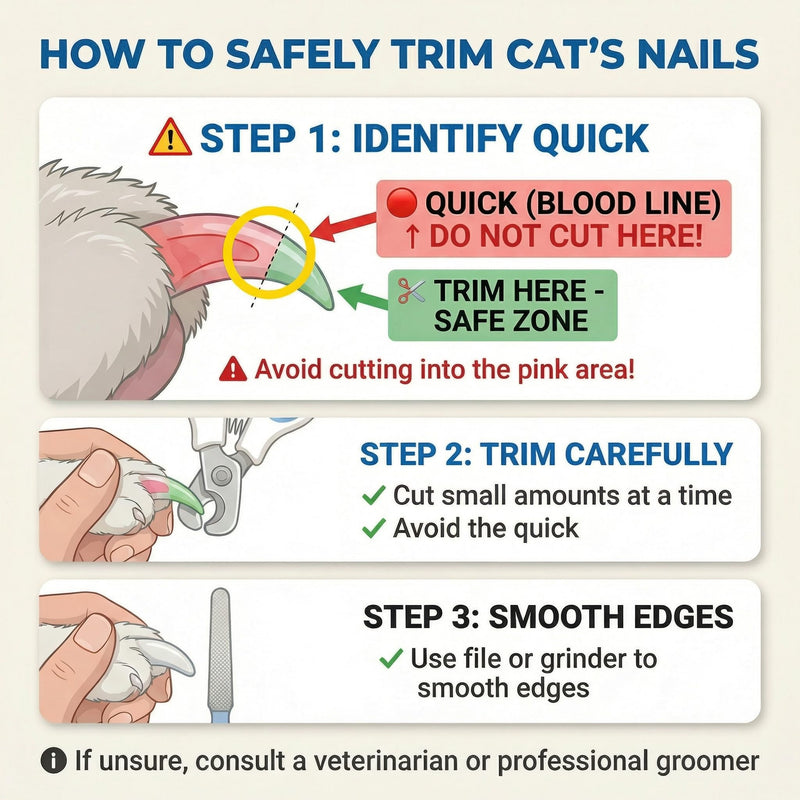 Cat and Dog Nail Clippers for Small & Medium Pets - Precision Pet Nail Trimmer with Included Cat Nail File - Professional Metal Claw Scissors for Kittens, Puppies, Rabbits & Birds - PawsPlanet Australia