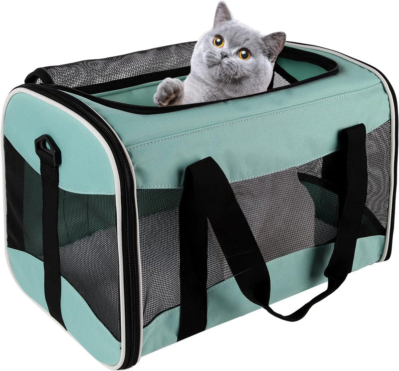 Small Animal Travel, Carrier for Hedgehog Rat Parrot Bird Guinea Pig, Lizards Carrier, Soft Sided Travel Carrier Portable Guinea Pig Up to 10 Lbs (15 * 10 * 10, Green) 15"L*10"W"*10'H - PawsPlanet Australia