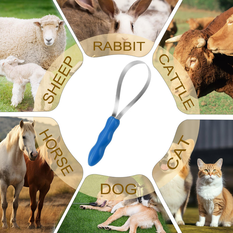Dual-Sided Shedding Blade Dogs Hair Brush - Stainless Steel Grooming Blade for Horse Shedding Tool - Pets Grooming Tool for Dogs with Short and Long Hair - PawsPlanet Australia