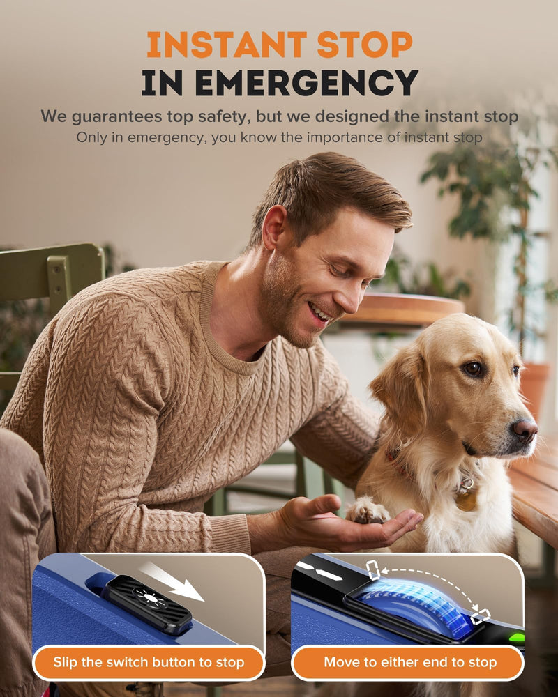 YABIFE 7-Speed Pet Nail Grinder with Light – Heavy Duty, Whisper Quiet Nail Trimmer for Dogs, Cats, Birds & Small Animals – Single-Handed Operation Dark Blue - PawsPlanet Australia