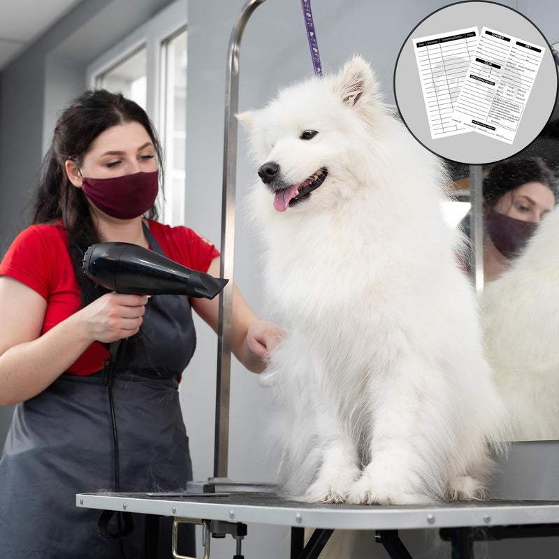 54 Pack Pet Grooming Cards Customer Information Form Contact Profile Extender for Professional Dog and Cat Beautician Kennel Care - PawsPlanet Australia