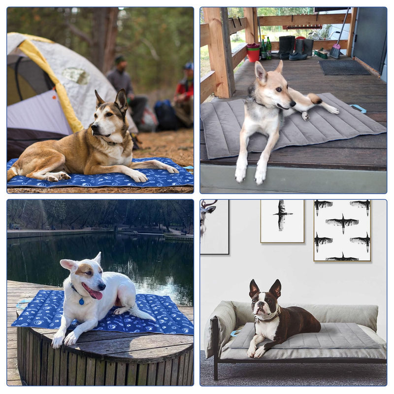 Ownpets Outdoor Dog Bed Waterproof Travel Dog Mat, Reversible and Portable Large Size Camping Dog Bed,Machine Washable,40"x27" - PawsPlanet Australia