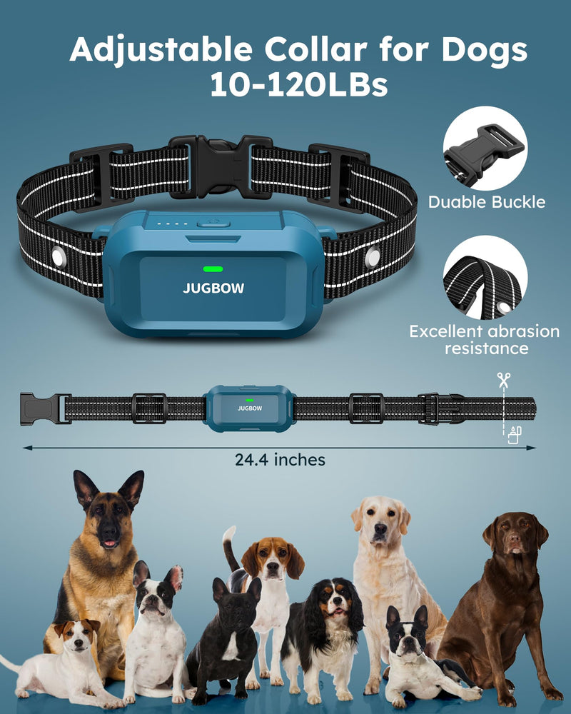 Dog Shock Collar - 4200FT Dog Training Collar with Remote, IPX7 Waterproof Electric Collar with 4 Training Modes, Security Lock, Rechargeable e-Collar for All Breeds, Sizes Blue - PawsPlanet Australia