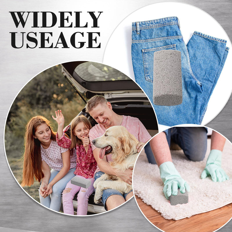Loopeer 2 Pcs Pet Hair Remover Pumice Stone for Dog Cat Hair Removal Cleaning Pet Hair Stone 6 Inch Dog Fur Removal Tool for Car Interior Bedding Carpet Couch Furniture Cleaning (3.74 x 2 x 1.6 in) 3.74 x 2 x 1.6 In - PawsPlanet Australia