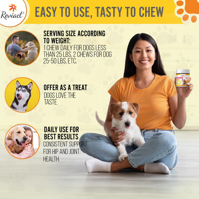 Advanced Canine Joint Supplement – Joint Care for Dogs – Active Dog Supplement with Devil’s Claw Boswellia & Turmeric – Tasty Dog Supplement for All Dog Breeds and Ages - PawsPlanet Australia