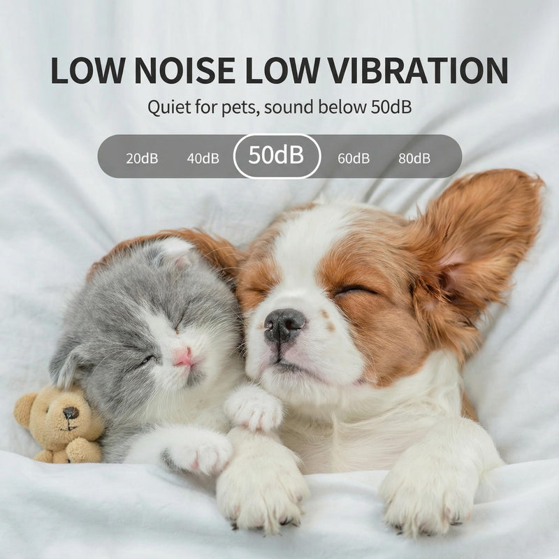 Silent Pet Nail Grinder Pro, Cordless Grooming Pro Nail Grinder with 3 Adjustable Speeds & Led Light, Painless Paws Grooming for Small Medium Large Dogs & Cats(1+2*Replacement Head) (1+2*Replacement Head) - PawsPlanet Australia