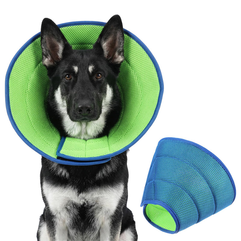 Soft Cone Collar for Dogs (Size M), Adjustable Breathable E-Collar for Mild Care, Fits Neck 11.8-15in (30-38cm), Post-Surgery Recovery for Small to Medium Dogs