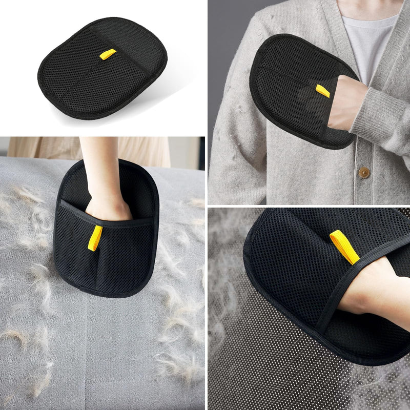 2pcs - Pet Hair Removel Glove for Cats & Dogs, Electrostatic Pet Hair Removal Gloves for Couch, Cat Grooming Gloves, Reusable Cat and Dog Hair Removel for Sofas, Furniture, Carpets and Curtains - PawsPlanet Australia