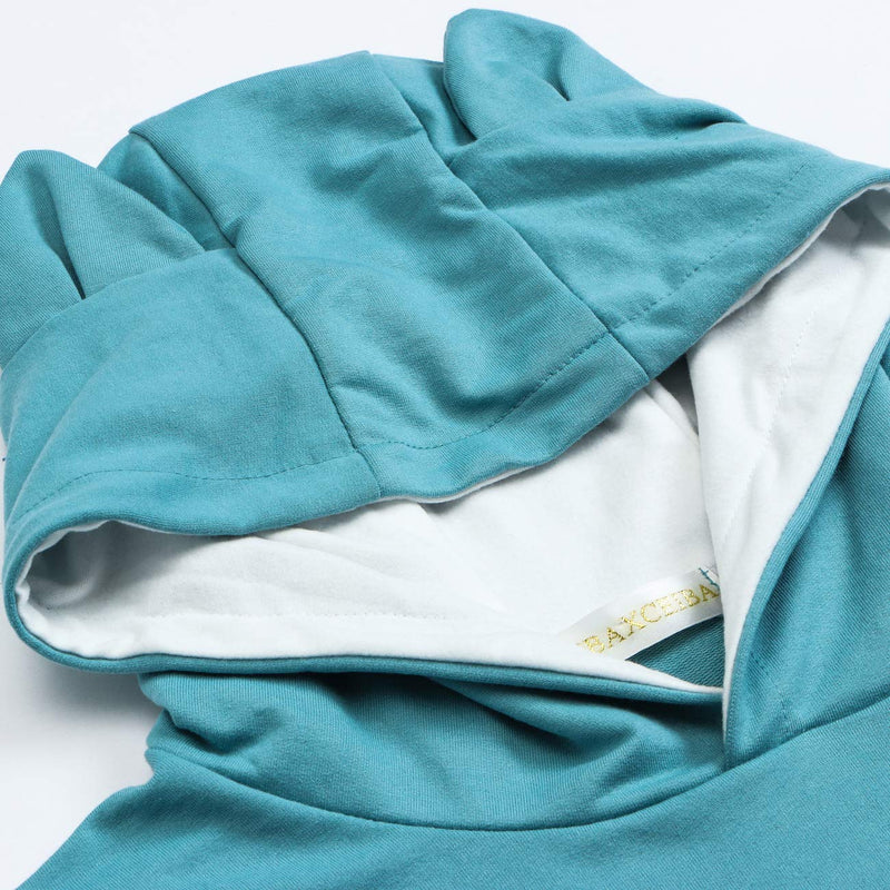 BOMBAXCEIBA Fleece pet Cat Small Day Pouch Hoodie Carrier Holder Carrying Sweatshirt Kangaroo Pocket X-Large Canyon Blue - PawsPlanet Australia