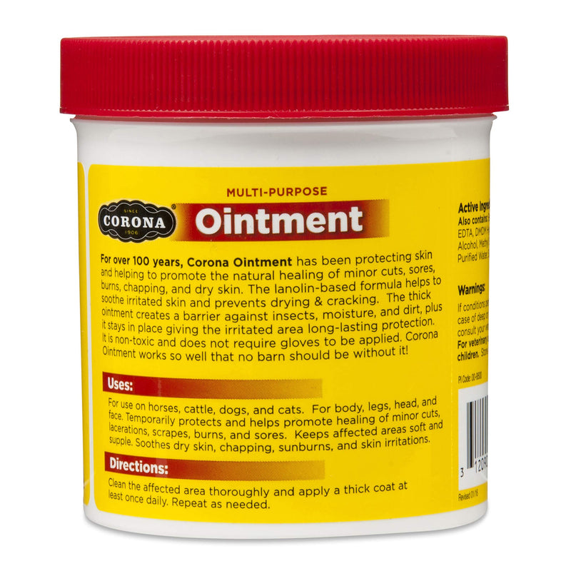 Manna Pro Corona Ointment for Horses | Lanolin-Based Formula Helps Sooth Irritation | 14 Ounces 14 Ounce