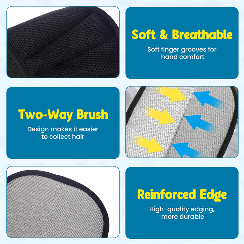 Pet Hair Removal Glove,Pet electrostatic Hair Removal Gloves, Washable Reusable Dogs Cats Hair Grooming Tools Gloves for Furniture Bed Sheets Couch Clothes Car Seat【2025 Upgraded】 - PawsPlanet Australia