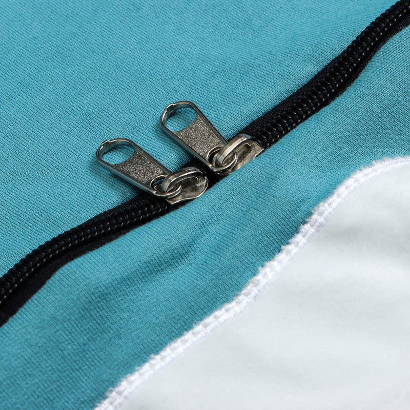 BOMBAXCEIBA Fleece pet Cat Small Day Pouch Hoodie Carrier Holder Carrying Sweatshirt Kangaroo Pocket X-Large Canyon Blue - PawsPlanet Australia