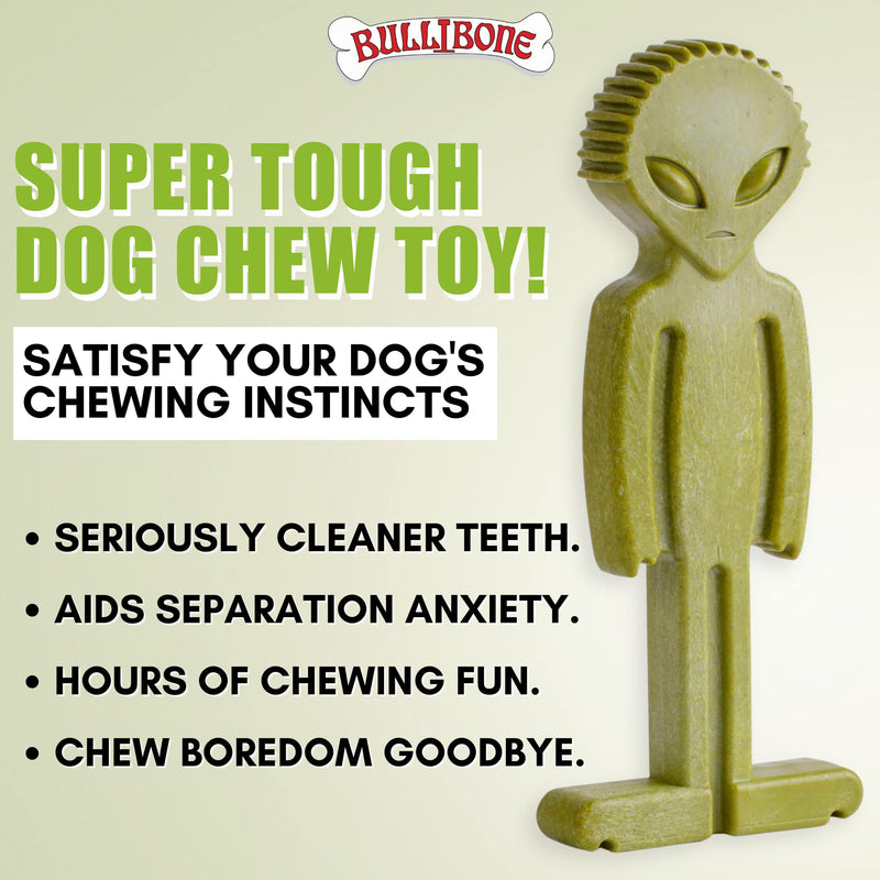 Bullibone Alien Bone: Chew Toy for Aggressive Chewers and Small Dogs (3 Pack) Small 3-Pack