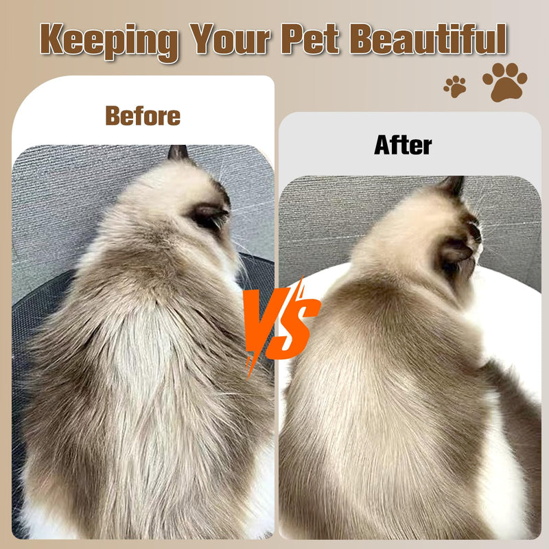 Soft Pet Palm Brush for Dog & Cat, Dog Palm Shampoo Brush for Grooming & Cleaning, Handle Brushes for Short & Long Haired Cat, Natural Pet Fur Care Oil for Reducing Shedding, Shining Coat - PawsPlanet Australia