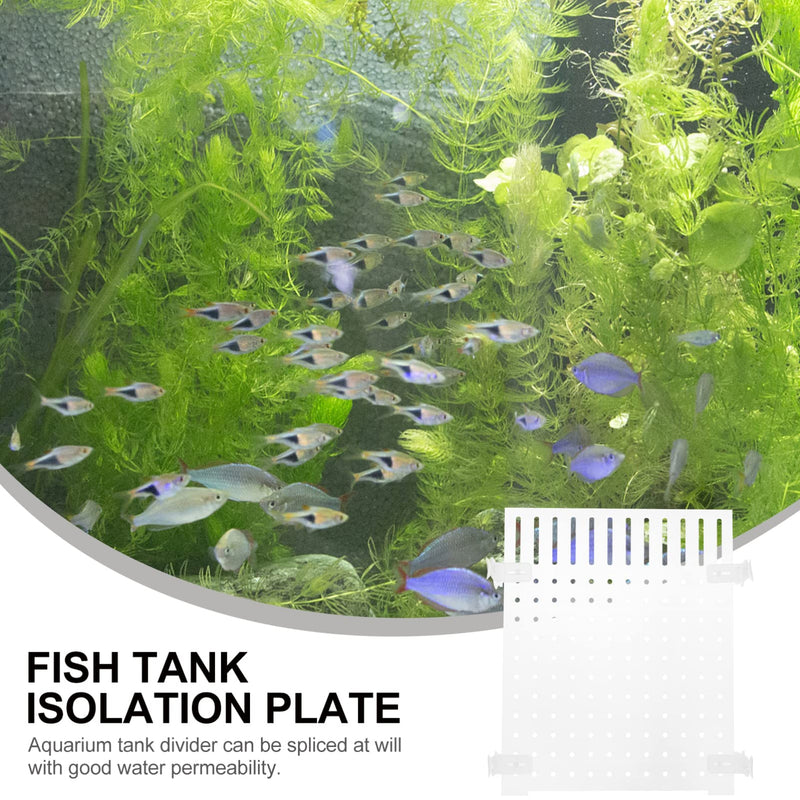 POPETPOP 11.81'' x 9.84'' Fish Tank Board Fish Tank Divider Board 150 Gallon Fish Tank 120 Gallon Fish Tank Fish Tank Separator Clear Fish Tank Divider Plastic dividers Acrylic Aquarium Grid