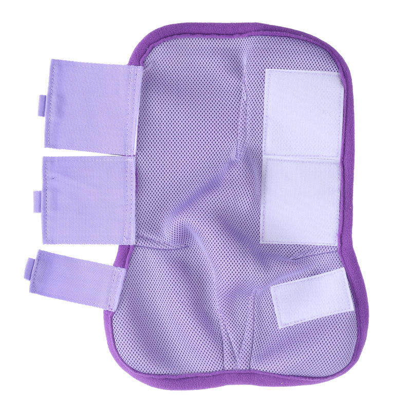 Horse Fly Boots Set of 4, Breathable Comfy Mesh Fly Boots for Horses, Non-Slip Horse Fly Leggings No More Stomping & Horsefly Nuisance Violet Full