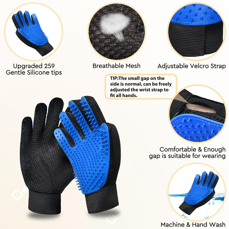 GJEASE Cat Grooming Glove Brush,Self-Cleaning Slicker Pet Brush for Short and Long Haired Pets,Dog Bath Brush for Shedding and Grooming,Removes Loose Hair and Tangles,Promote Circulation Flower-Orange - PawsPlanet Australia
