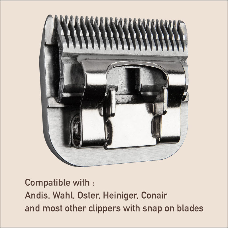 Furzone Detachable Blade - Size 5F Blade 1/4", Made of Extra Durable Japanese Steel, Compatible with Most Andis, Oster, Wahl A5 Clippers