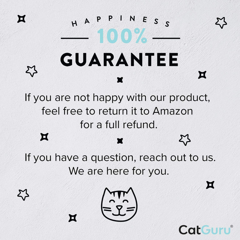 CatGuru Cat Bowls, Whisker Stress Free Cat Food Bowl, Reliefs Whisker Fatigue, Wide Cat Bowl, Non Slip Cat Food Bowls, Shallow Cat Dish, Cat Feeding & Watering Supplies (Set of 2, Stainless Steel) Round - Set of 2 - PawsPlanet Australia