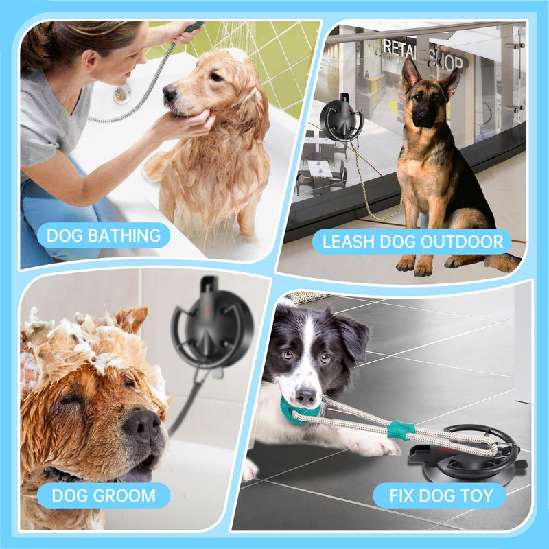 HLOGREE Heavy Duty Dog Bathing Suction Cup for Large Dog Within 110LBS, Pet Dog Cat Bath Holder Suction Cup Anchor for Grooming Bathtub Restraint, for Shower, Bathing, Blowing, Trimming - NO Leash - PawsPlanet Australia