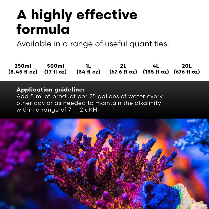 Brightwell Aquatics - Reef Code B - Balanced Calcium & Alkalinity System Water Conditioner - For All Saltwater Marine Fish & Reef Fish Tanks - Aquarium Water Treatments, 16.9 fl oz 500-ml - PawsPlanet Australia