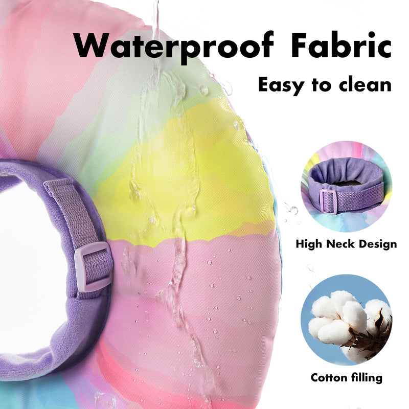 Cat Cone Collar Soft L Size Alternative Neck Cones to Stop Licking for Cats Dogs Kitten Comfy Elizabethan Collars After Surgery Neuter Cat Dog Donut Collar for Pet e collar Recovery Shame L(head circumference 11.02 - 13 inch) - PawsPlanet Australia