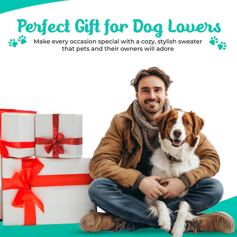 Tooth & Honey Pitbull Dog Sweater - Dark Green & Orange (Large) Large - PawsPlanet Australia