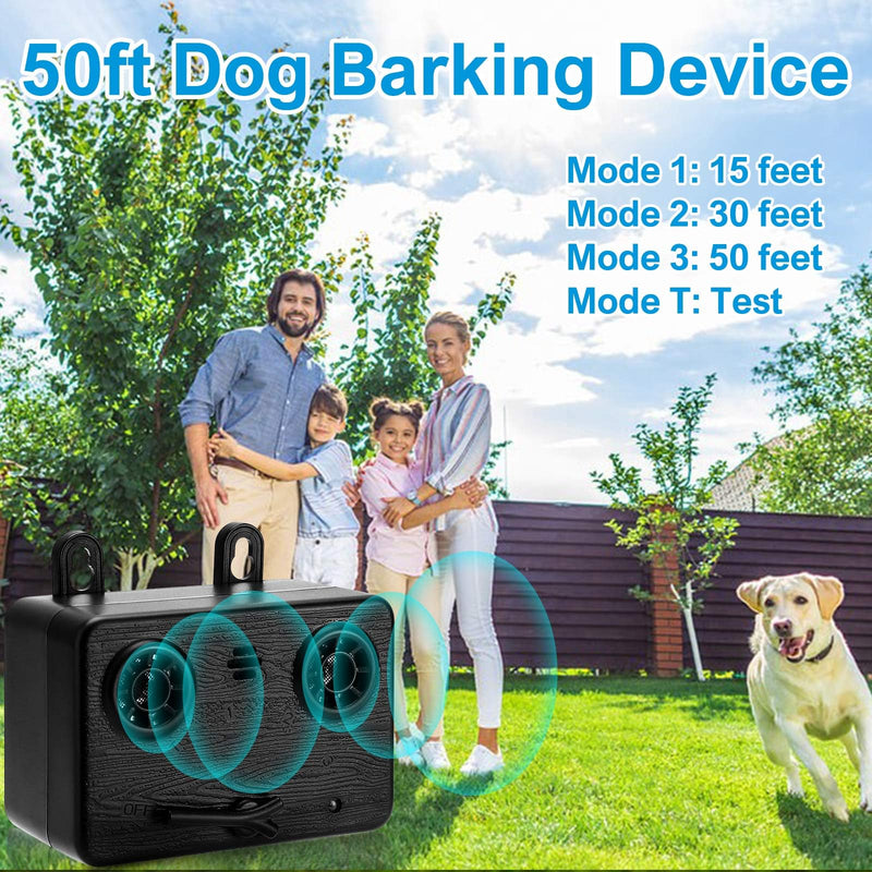 Anti Barking Devices, Auto Dog Barking Control Devices with 3 Modes, Rechargeable Ultrasonic Dog Bark Box Dog Barking Deterrent Devices, Effective Stop Barking Dog Devices for Indoor & Outdoor