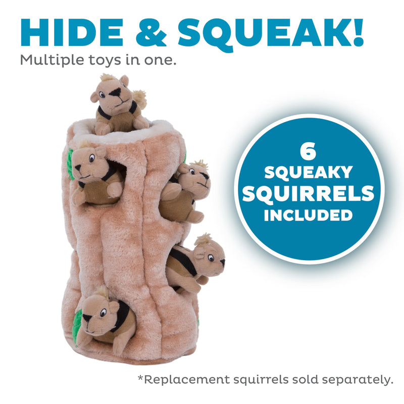 Outward Hound Hide A Squirrel Plush Dog Toy Puzzle, XL Multi 5 Piece Set - PawsPlanet Australia