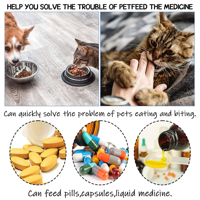 Tablet Feeder, Medicine Feeder, Pet Pusher Syringe, Pill Injector, Tablet Feeder, Nursing Pusher Shooter, Pill Feeder for Cats Small Dogs Helper Pills, Capsule