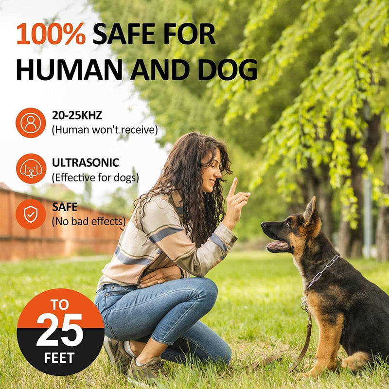 Anti Barking Control Device, Dog Bark Deterrent Devices to Stops Bad Behavior Dog Training Tool, Rechargeable Dog Barking Control Devices with 3 Modes & LED Light Ultrasonic Dog Trainer Indoor Outdoor Sliver Dog Bark Deterrent Devices - PawsPlanet Australia
