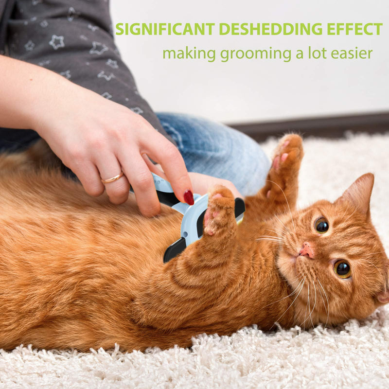 MIU COLOR Pet Grooming Brush, Deshedding Tool for Dogs & Cats, Undercoat Rake for Dogs & Dog Brush for Shedding - PawsPlanet Australia