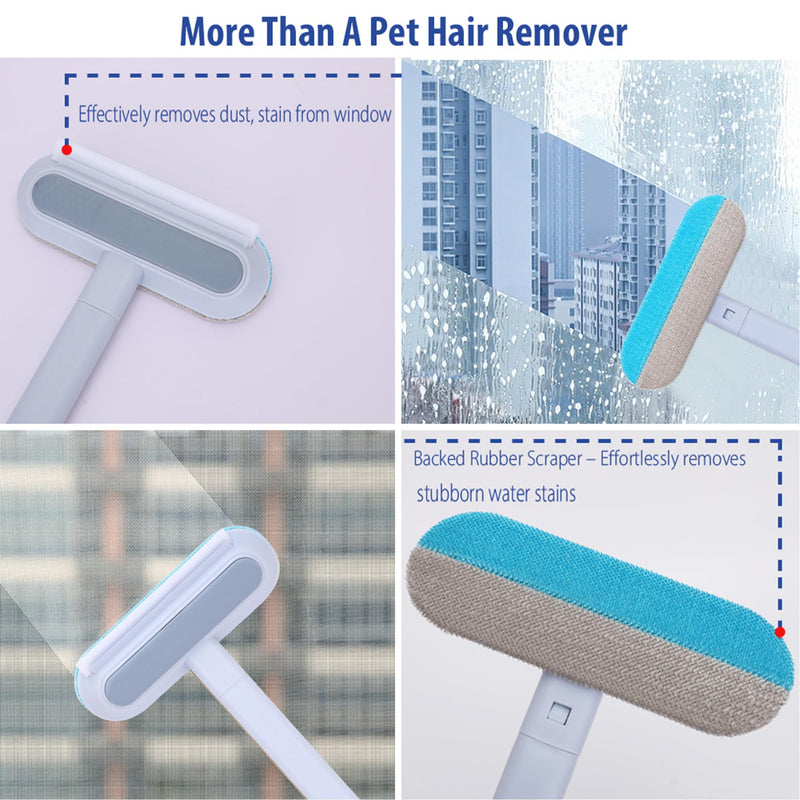 Pet Hair Remover for Furniture, 17.3Inch, Reusable Lint Brush for Dog and Cat Hair - Multifunctional Fur Removal Tool, Gentle on Couches, Carpets, Car Seat, Clothes, Bedding