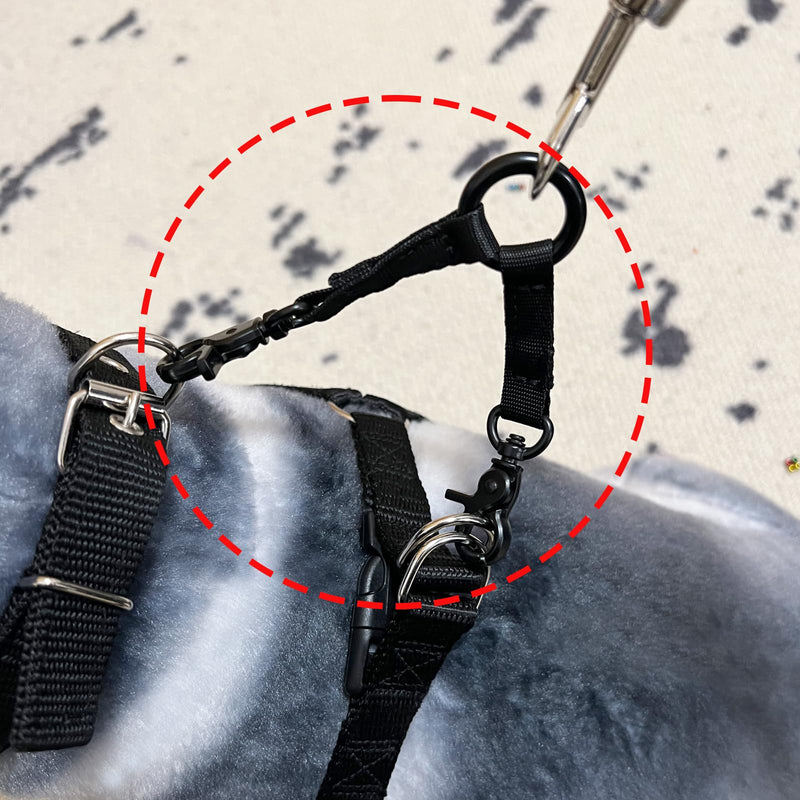 Double Headed Hook pet Safety Nylon 2 Way Coupler with Nickel Plated Swivel Clip - PawsPlanet Australia