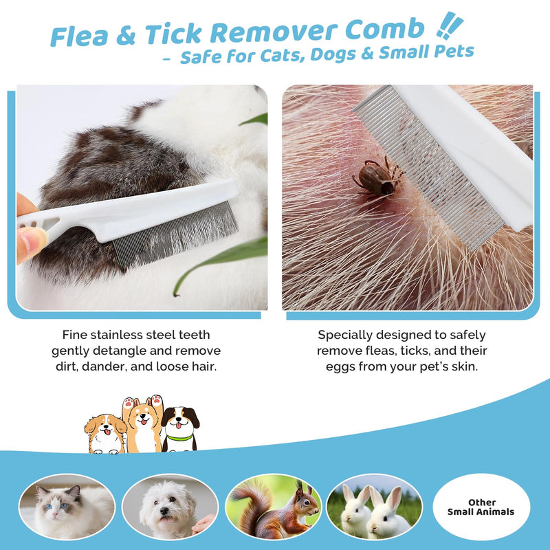 Pet Steam Brush for Dog & Cat – 3-in-1 Spray Hair Removal Comb for Shedding & Grooming, Softens Fur & Reduces Static – Water Brush for Long & Short Coats, Bath-Hating Pets, Includes Waterless Shampoo 7.6″-124ML