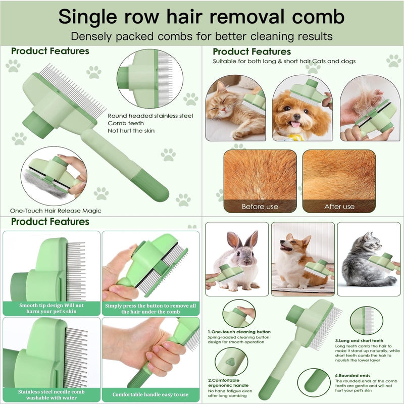Pet Supplies, Including Cat Dematting Massage Comb,Dog Flea Comb, Puppy Quick-Drying Towel, Special Silicone Toothbrush, Dogs Washing Gloves, Dog & Cat Pets Nail Clippers and Trimmers,Reusable. - PawsPlanet Australia
