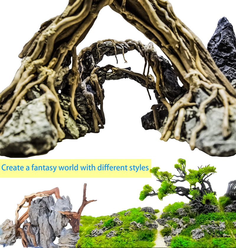8 Pack Natural Driftwood for Aquarium, Aquarium Decor Spider Wood Freshwater Fish Tank Reptile Driftwood Branch (3.15"- 4") 3.15"- 4" - PawsPlanet Australia