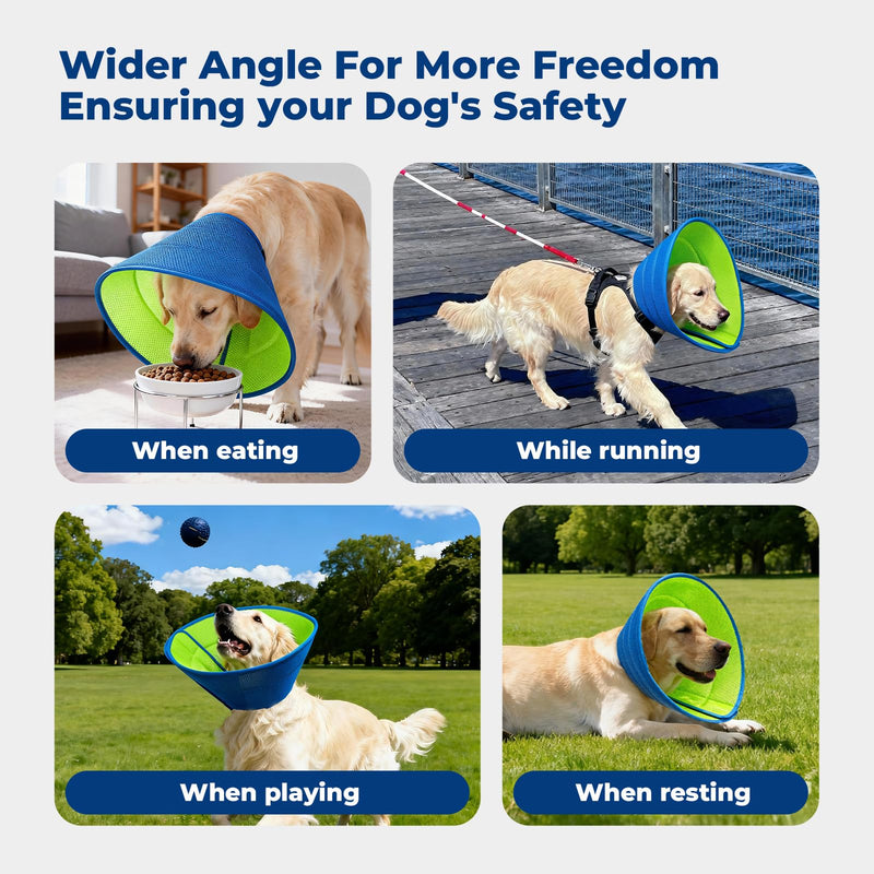 Dog Cone Collar Soft Cone for Dogs Dirt-Resistant and Washable Soft Dog Elizabethan Collars for Small Large Medium Dogs After Surgery Recovery CollarsXL (Neck: 18.5-20.9") XL (Neck: 18.5-20.9"))