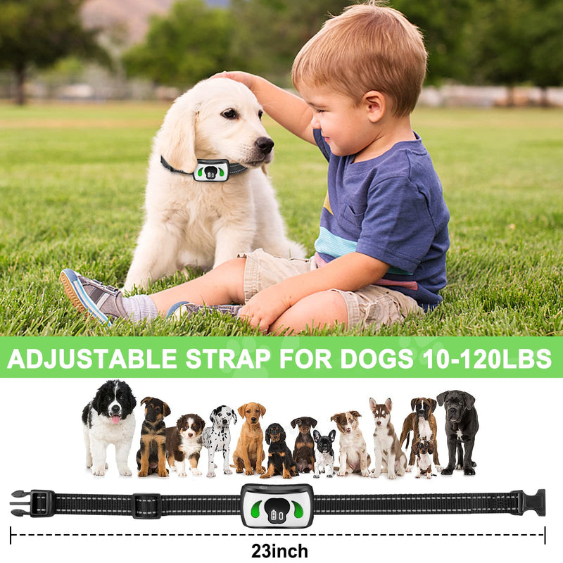 Dog Training Collar with 4 Training Modes - Dog Bark Collar with Mini Remote - Dog Shock Collar for Indoor & Outdoor, Shock Collar for Large Dog Medium Dog & Small Dog (10~120 lbs) White - PawsPlanet Australia