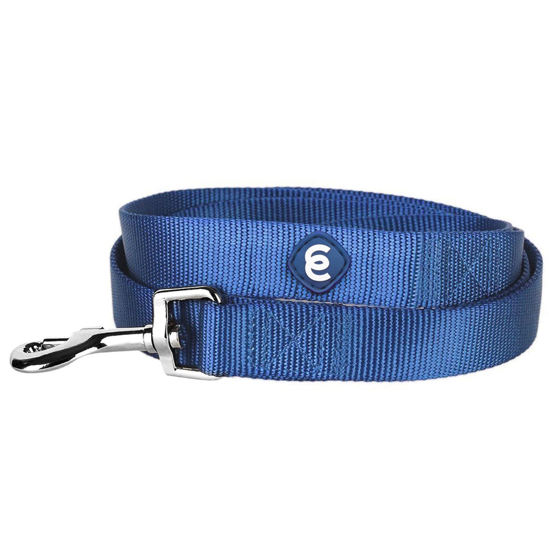 Blueberry Pet Essentials Royal Blue Dog Leash for Small -5' * 5/8" Dogs | Heavy Duty Nylon Lead | Lightweight Puppy & Cat Leash for Walking & Training