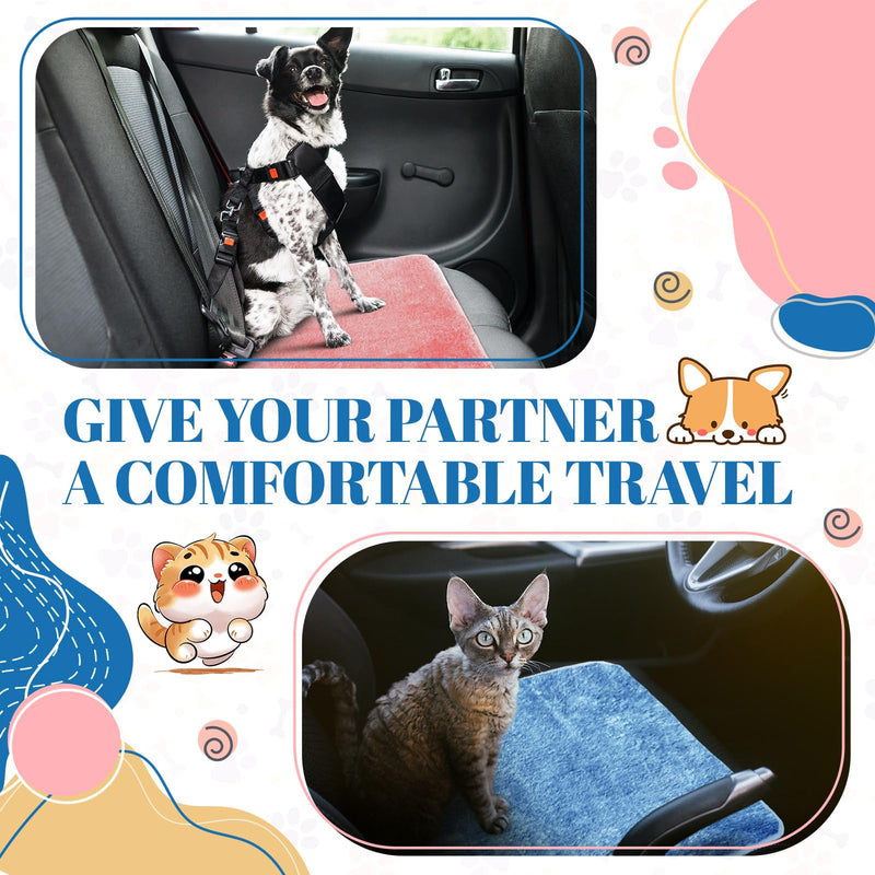 4 Pcs Pet Carrier Pad Travel Pet Reversible Dog Mat Replacement Liners for Travel Dog Bed Pad Washable Plush Cashmere Double Sided Bed Mat for Cat Kennel Crate (Colorful,17 x 11 Inch) 17 x 11 Inch Colorful - PawsPlanet Australia