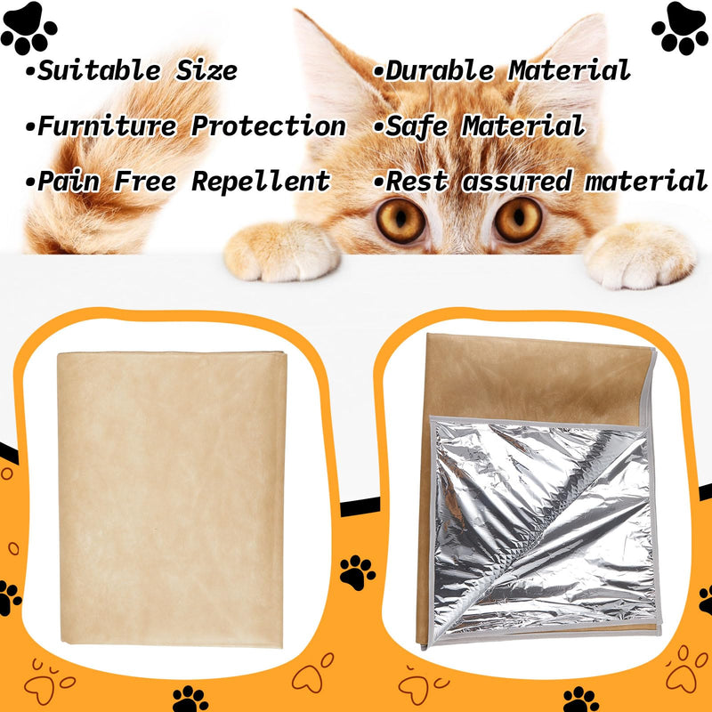 Kigley 1 Pcs Pet Deterrent Mat to Keep Dogs Off Couch, Non-Electric Cat & Dog Deterrent Mat Pain Free Couch Covers to Keep Pets Off Furniture Bed Indoor (72" × 56.3",Khaki) 72" × 56.3" Khaki