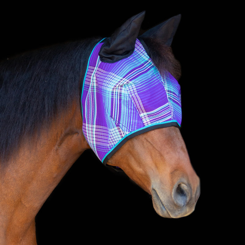 Kensington Fly Mask w/Web & Nose Size: X.Large Color: 2017-Lavender Mint 2017 - Lavender Mint XL (Large Horse)
