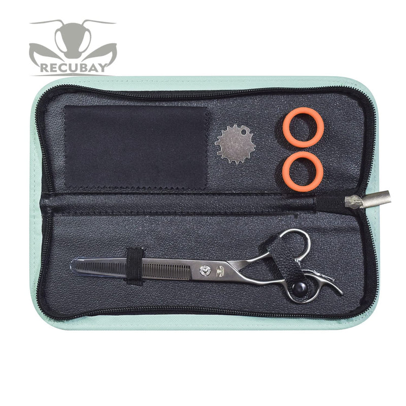 Left Handed Matte Deluxe Dog Grooming Scissors Great Grooming Shears for All Breeds,Design For Professional Groomer. (50T Thinner Lefty) 50T Thinner Lefty - PawsPlanet Australia