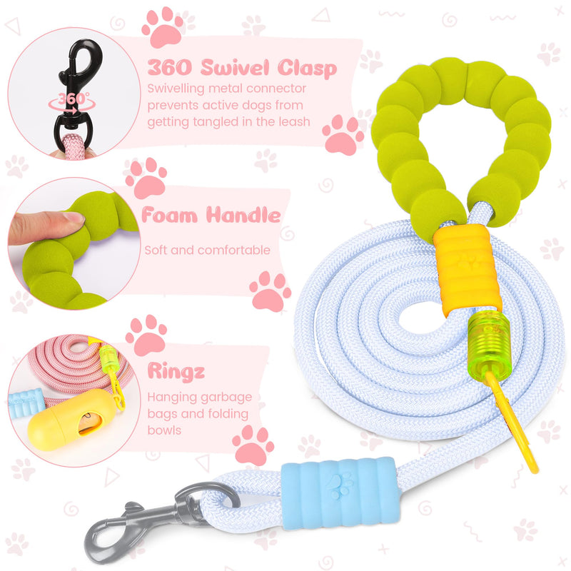 Dog Harness and Leash Set with 2 Flower Patches, No Pull Adjustable Puppy Harness, Step in No Chock Dog Vest for Small Medium Dogs Puppy and Cats(Pink, XS) XS(3.3-5.5lb） Pink - PawsPlanet Australia