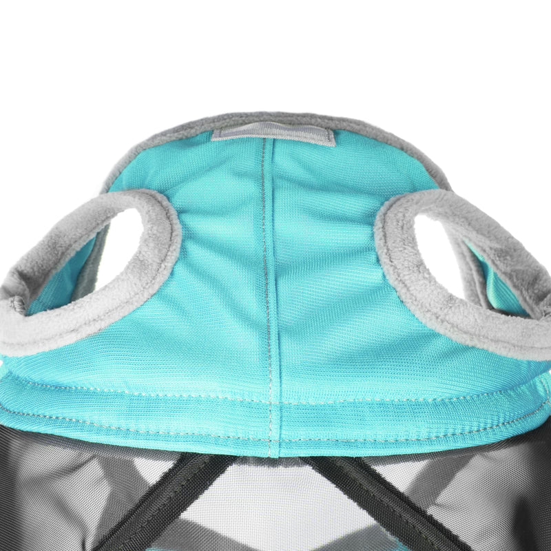 Harrison Howard CareMaster Pro Luminous Horse Fly Mask Large Eye Space Full Face Standard with Nose No Ears Summer Mint L - PawsPlanet Australia