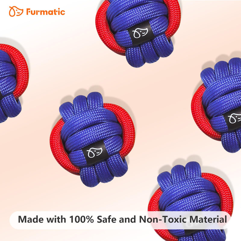 Rope Dog Toys for Small and Medium Dogs | Dog Toys for Aggressive Chewers | Dog Tug of War Toy for Interaction and Teeth Cleaning, Set of 3 Ropes - PawsPlanet Australia
