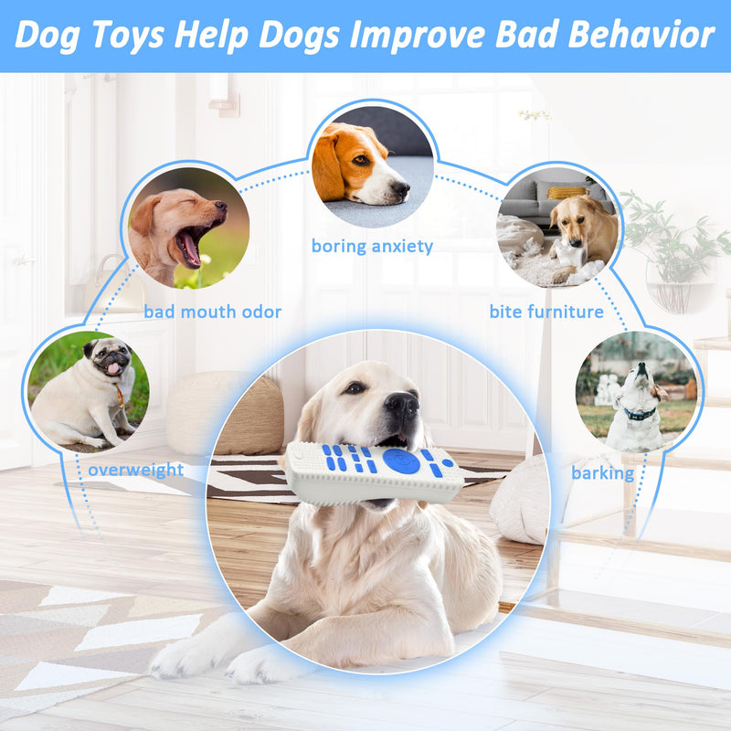Squeaky Dog Chew Toys, Tough Dog Toys for Aggressive Chewers with Build in Squeaker, Dog Teething Chew Toys, Durable Dog Toys for Small Medium Large Dogs - PawsPlanet Australia